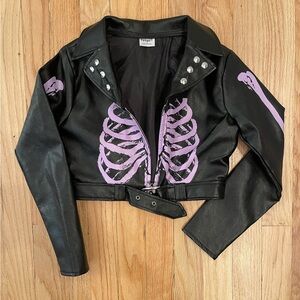 Kids faux leather jacket